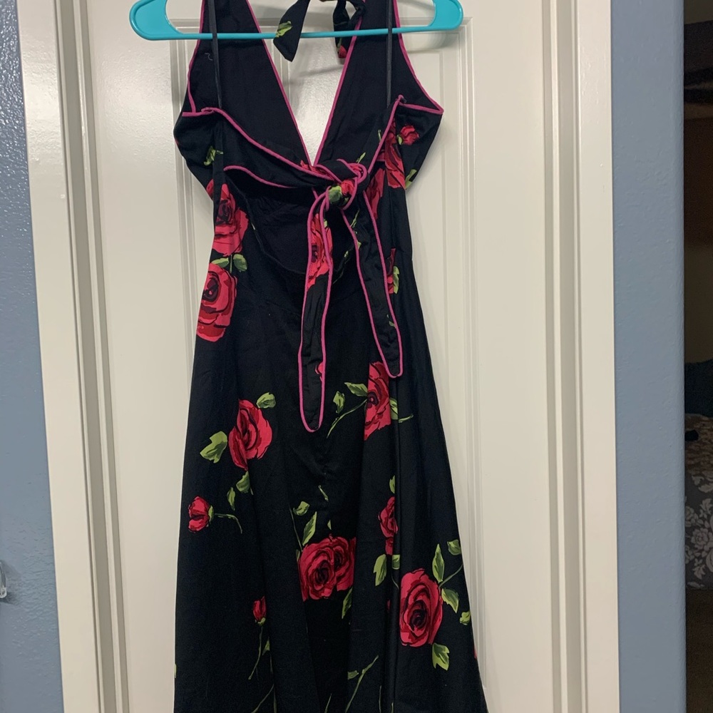 Halter tie back 50's style swing dress
